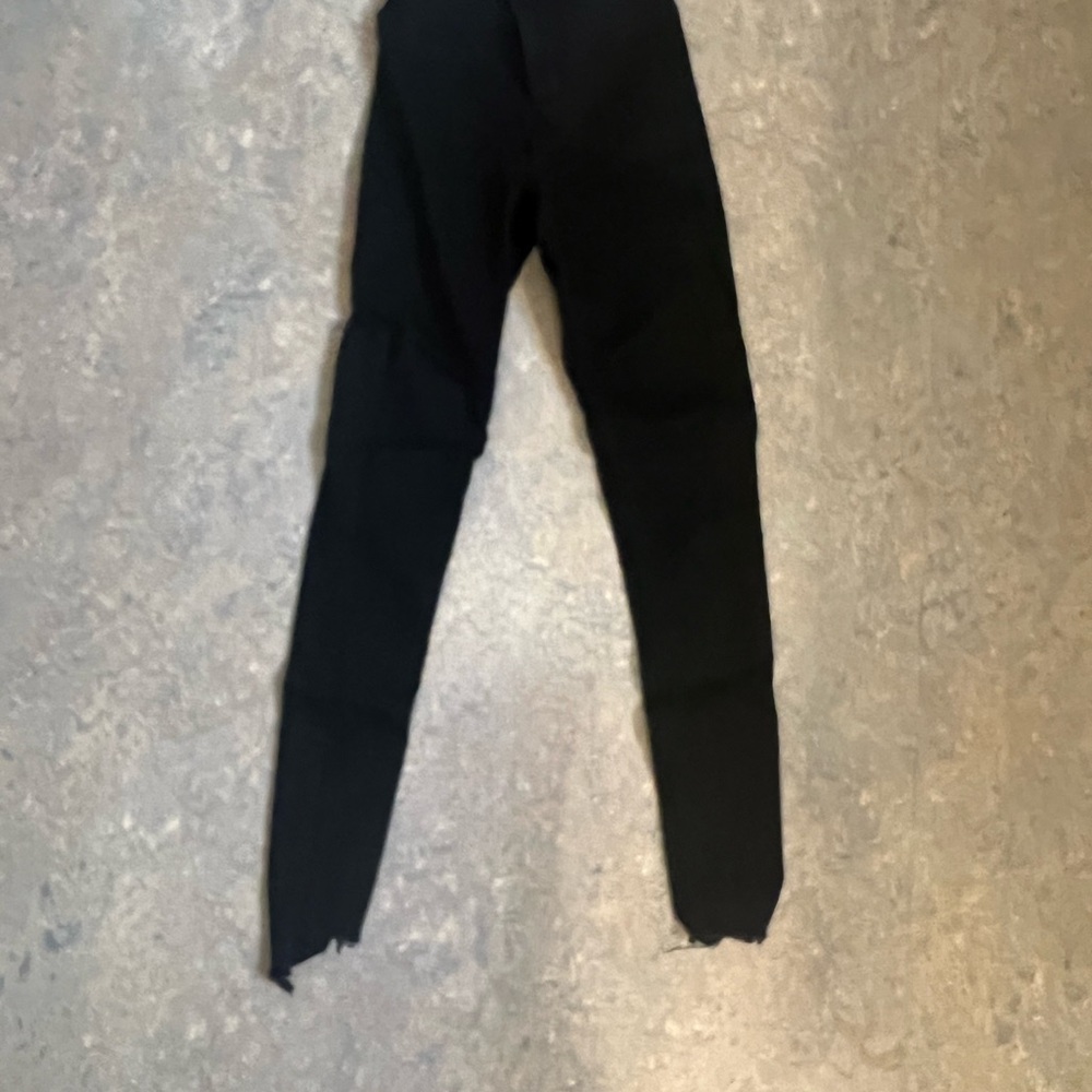 Topshop Joni Jeans with cropped, frayed bottom of the legs